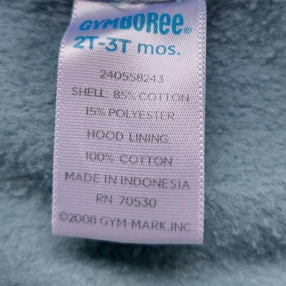 Rwar!!! Gymboree dinosaur hoodie 2T-3T - Picture 6 of 12